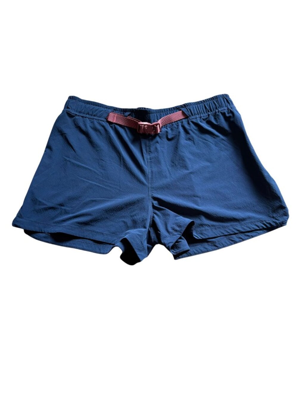 Title Nine Hiking Belted Shorts Womens Breathable Athletic Blue XLarge